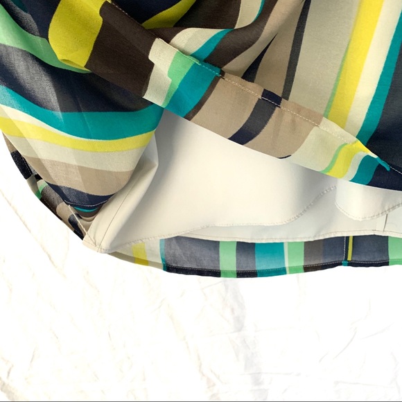 Banana Republic Stripe Chiffon Halter Empire Dress - Picture 5 of 10